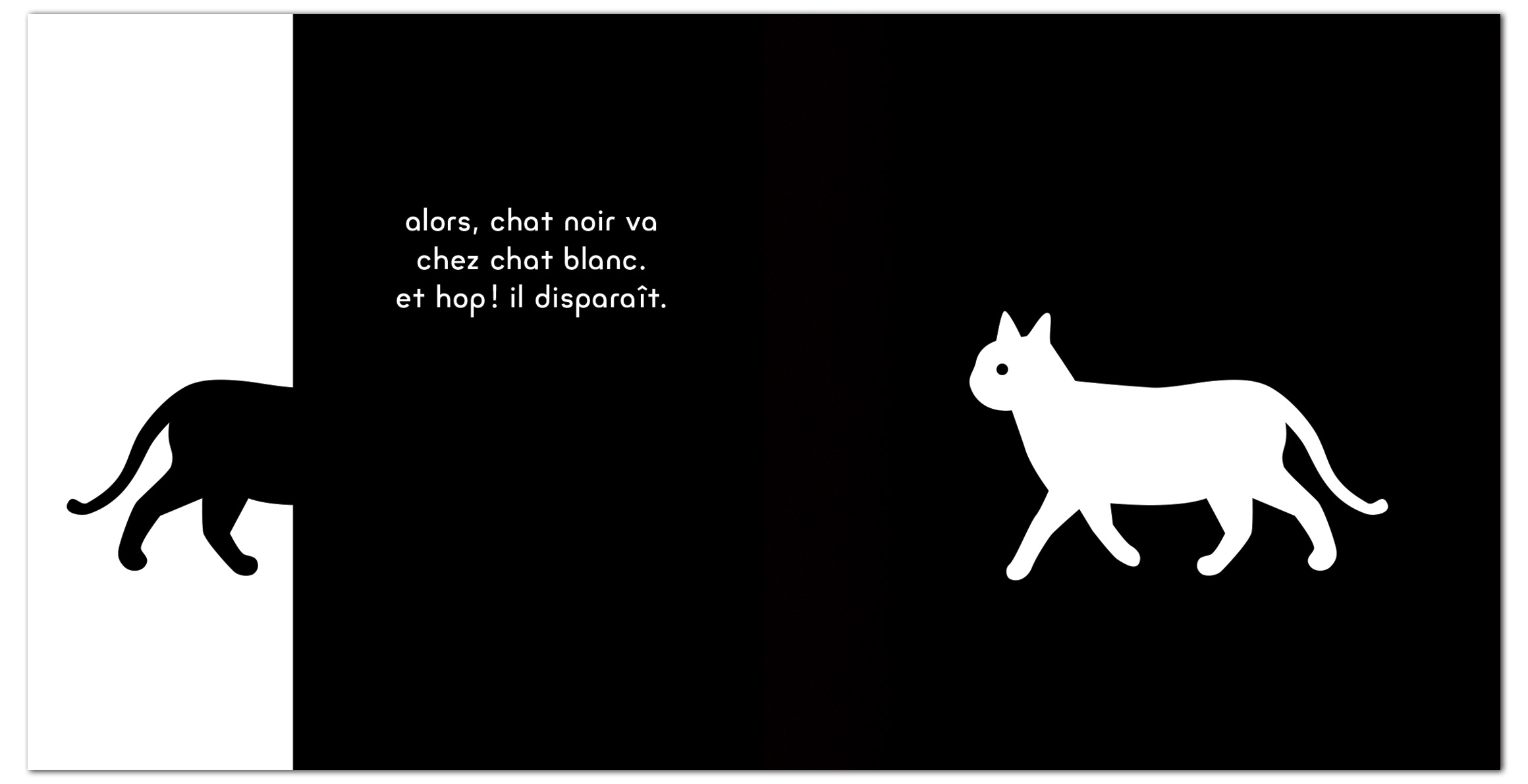 Editions Memo Chat Noir Chat Blanc